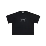 Mertra Layered Mesh Jersey Black