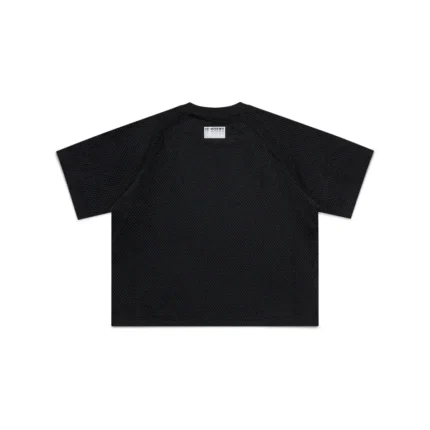 Mertra Layered Mesh Jersey Black