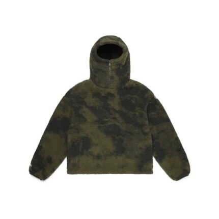 A Mertra Mertra Ninja Fleece Hoodie Moss Green