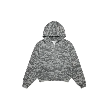 Mertra Glitch Hood Dark Grey